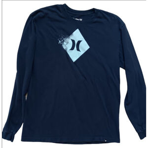 Men's Hurley Long Sleeve T-Shirt Size M Navy Blue